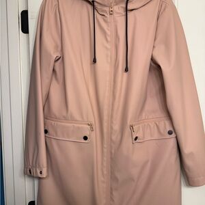 Stylish Pink Hooded Coat